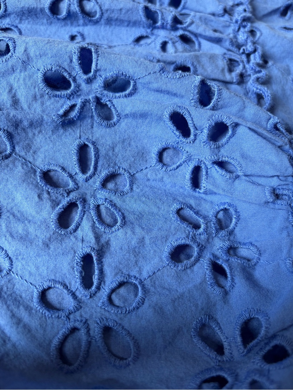 Jennifer & Grace Tiered Floral Eyelet Smocked Waist Midi Skirt Prairie Farmhouse - Picture 8 of 9